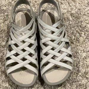 Women's Strappy Sandals - Gray